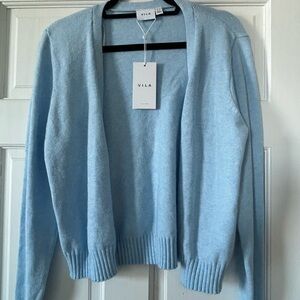 VILA Women's Soft Blue Cardigan